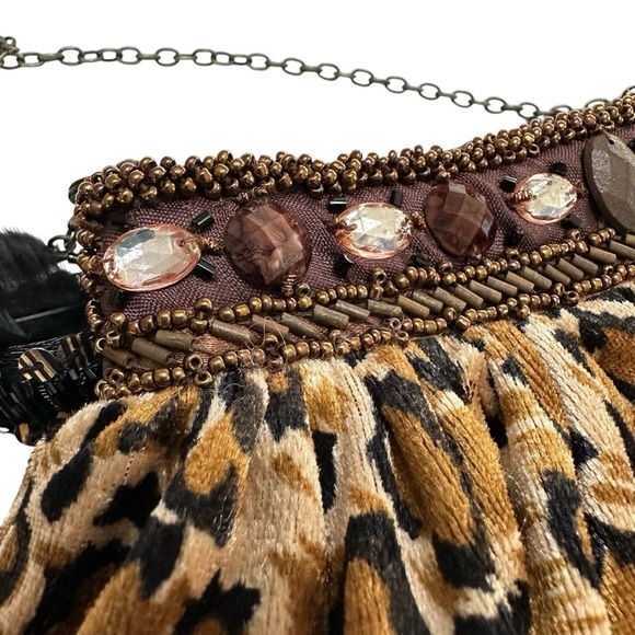 Mary Frances RARE Animal Print Pounce Motif Designer Handbag - Picture 4 of 9
